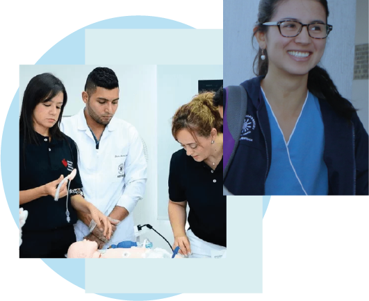 Fotografías de egresados del programa de pediatría