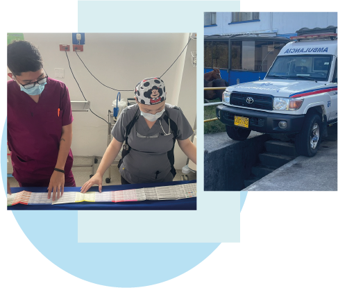 Fotografías relacionadas con la atención pediátrica